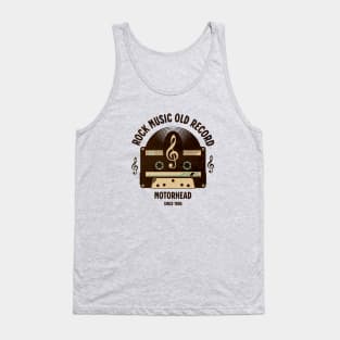 vintage cassette old music record b8 Tank Top